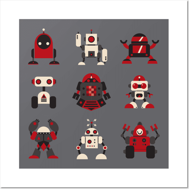 Robot Revolution Wall Art by Kappacino Creations